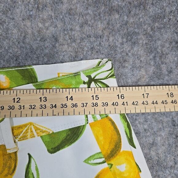 NWT Isaac Mizrahi Citrus Lemon and Limes Print Women's Shorts Size 4 Vacation - Picture 5 of 9